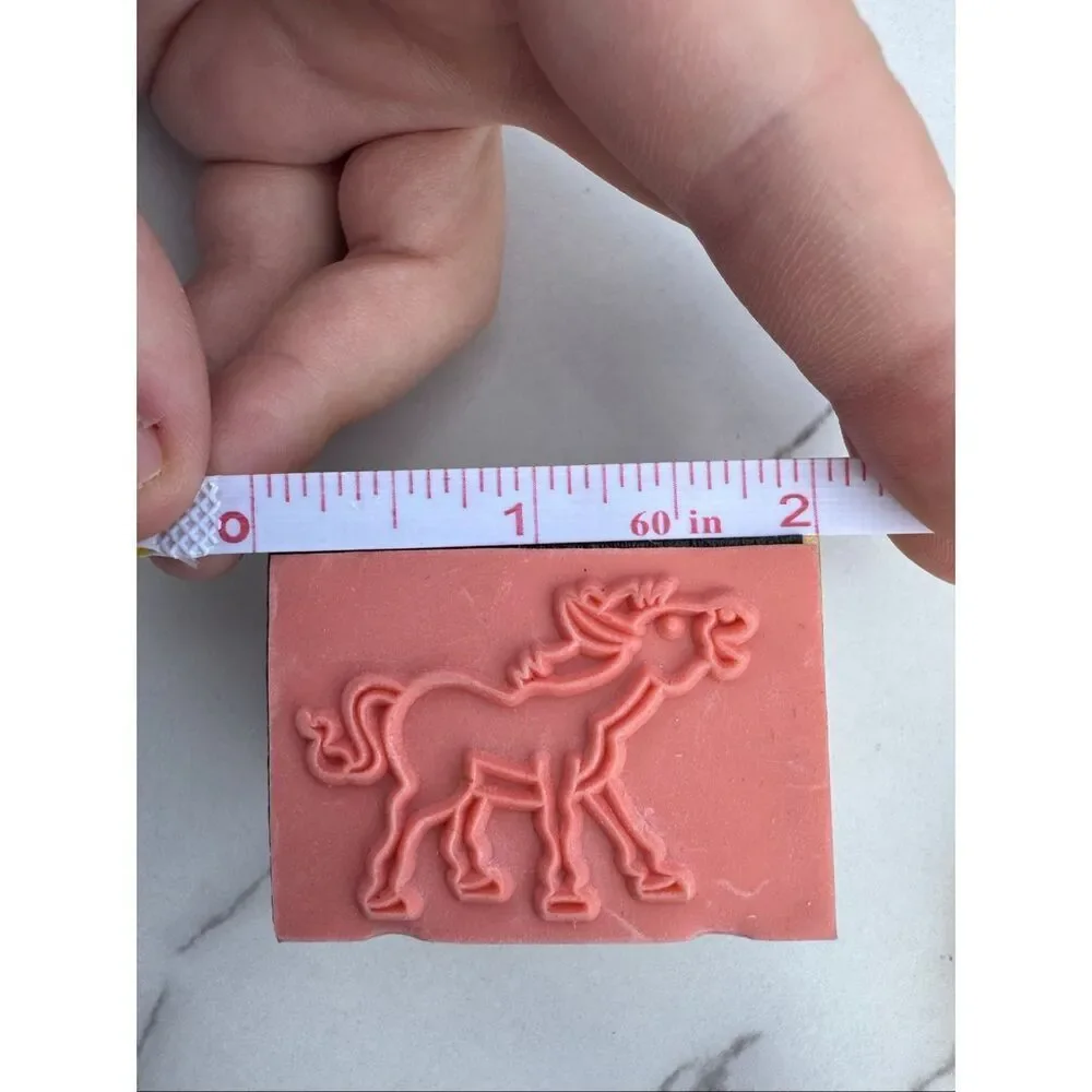 New Cartoon Donkey Rubber Stamp